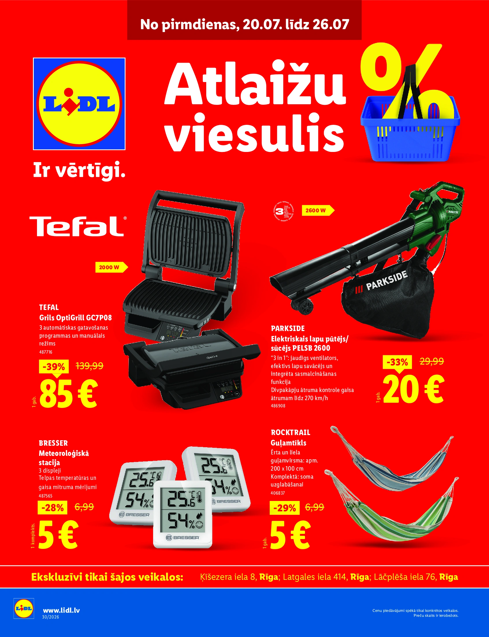 Lidl "Atlaižu viesulis" akcijas buklets 20.07 - 26.07