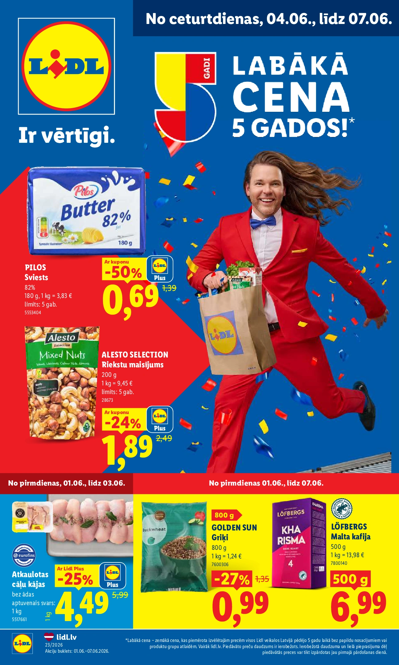 Lidl pārtikas akcijas buklets 01.06 - 07.06