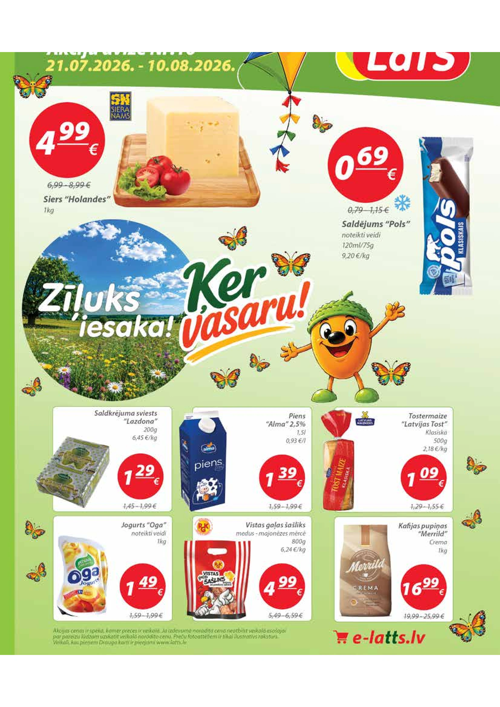 LaTS akcijas buklets 21.07 - 10.08
